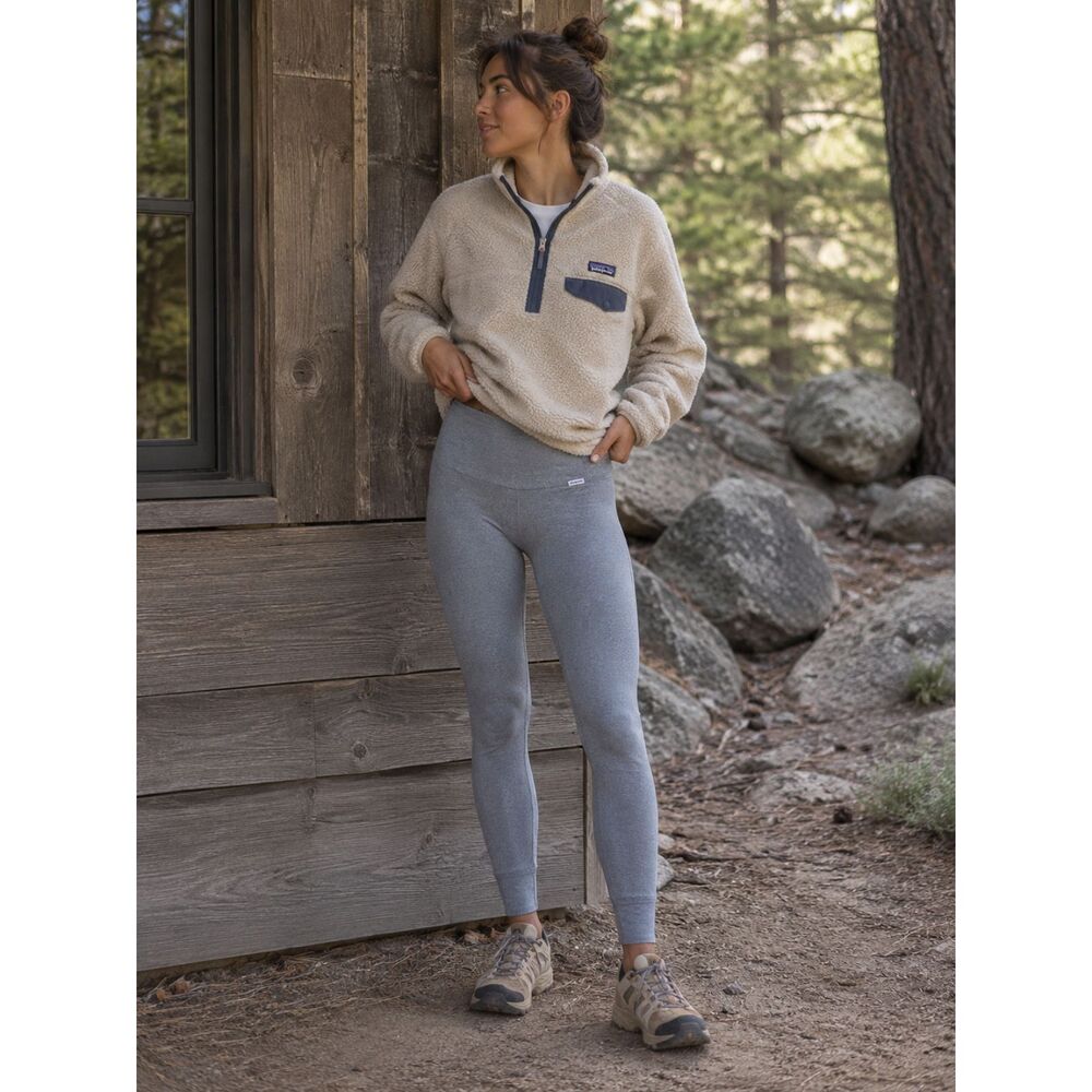 Patagonia Gray Capilene Thermal Leggings Pants    Women's Size Small
